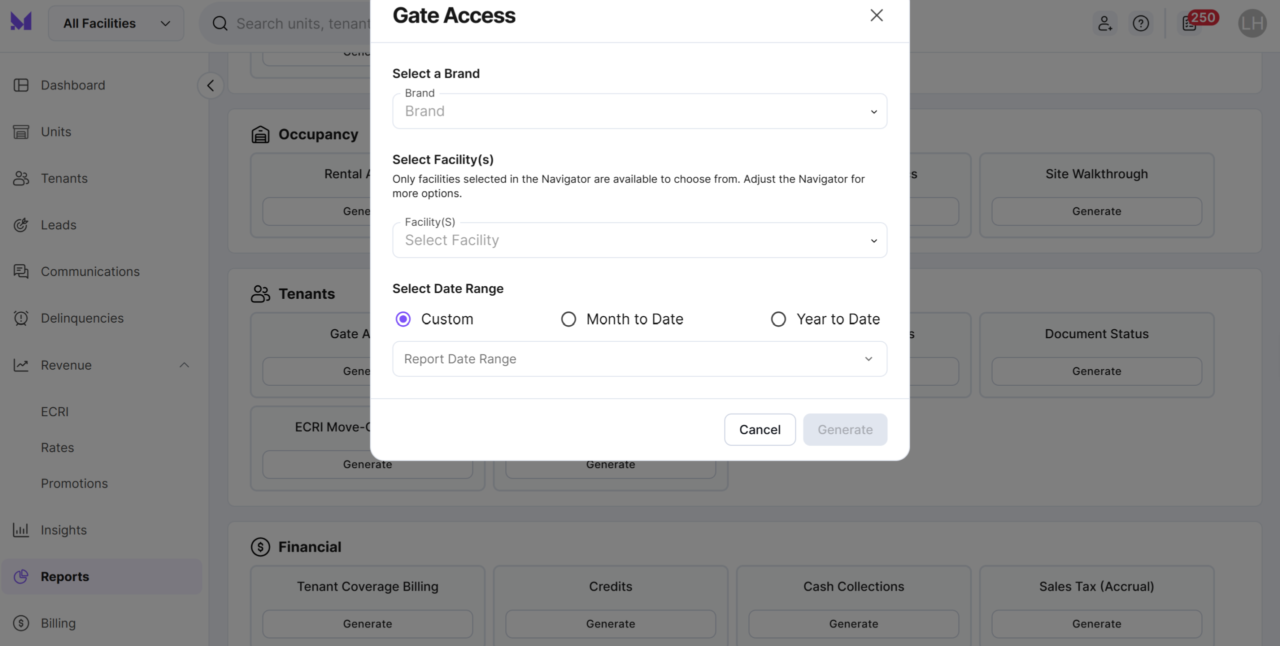 Monument gate access report